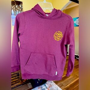 Burgundy Vans off the wall hoodie Small